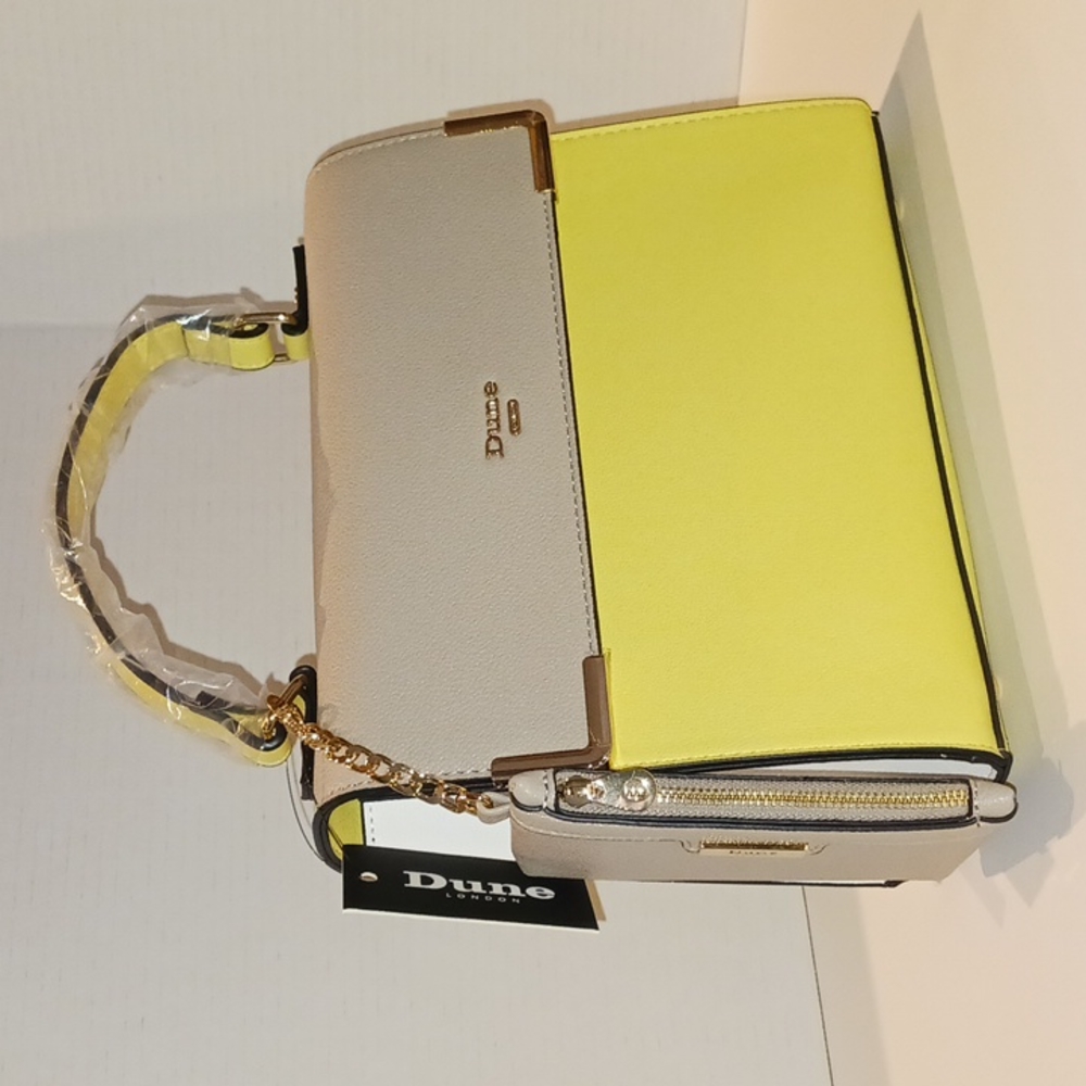 NWT Dune Color Block Satchel - Yellow/Grey! ❤️ - Picture 2 of 12